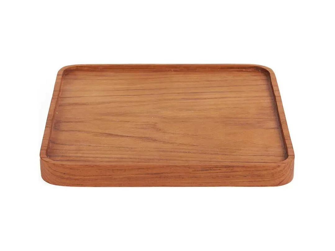 L'Assiette Teak Square - Naturel - S