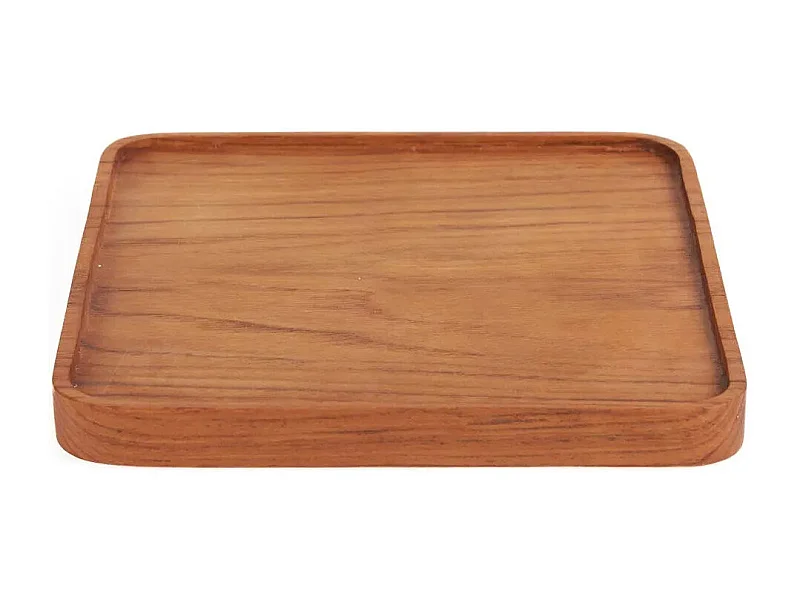 L'Assiette Teak Square - Naturel - S