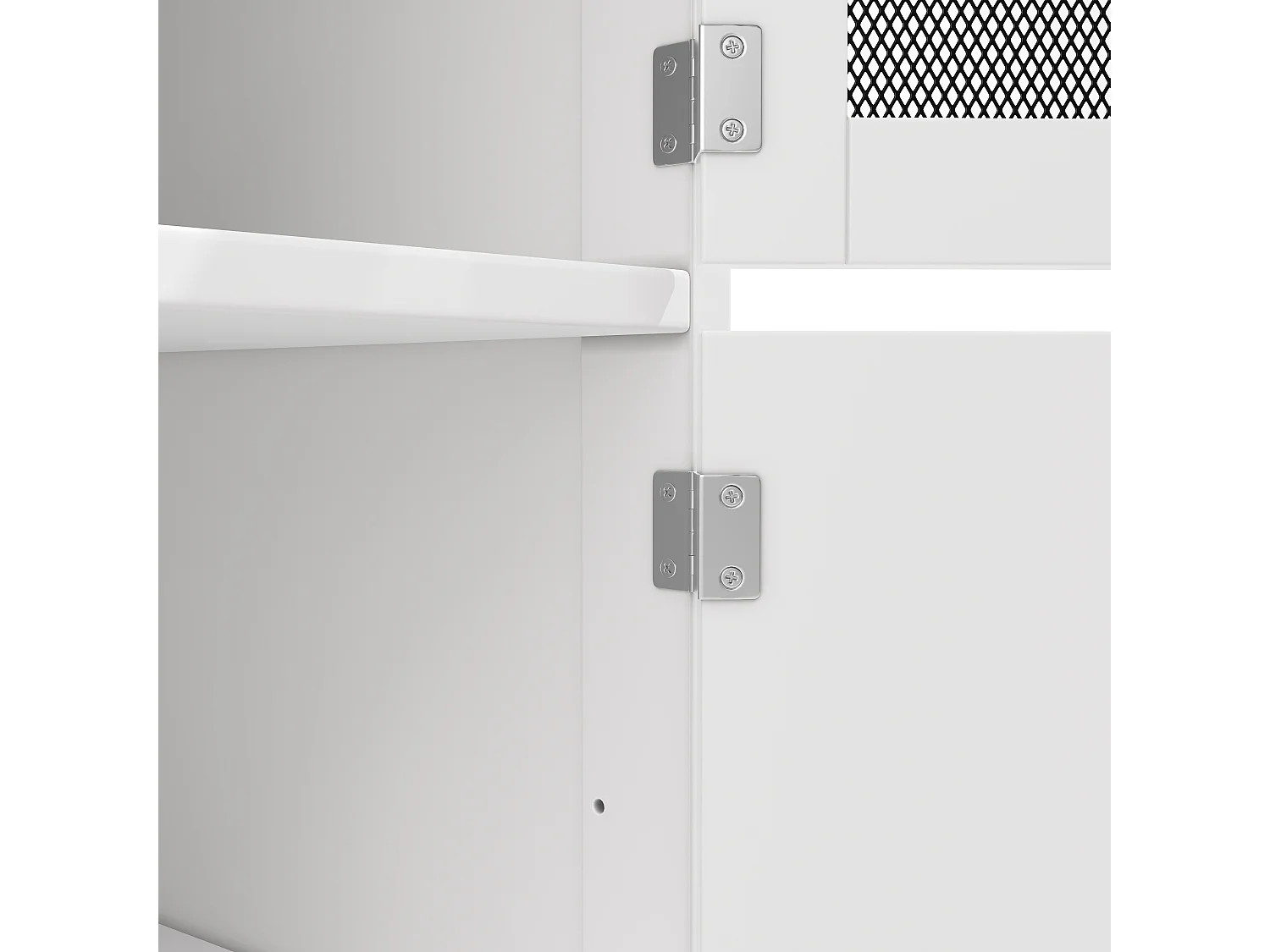 Desserte de cuisine mobile 4 portes et 2 tiroirs Îlot de cuisine avec plateau extensible 140x(40-70)x93.5 cm - blanc