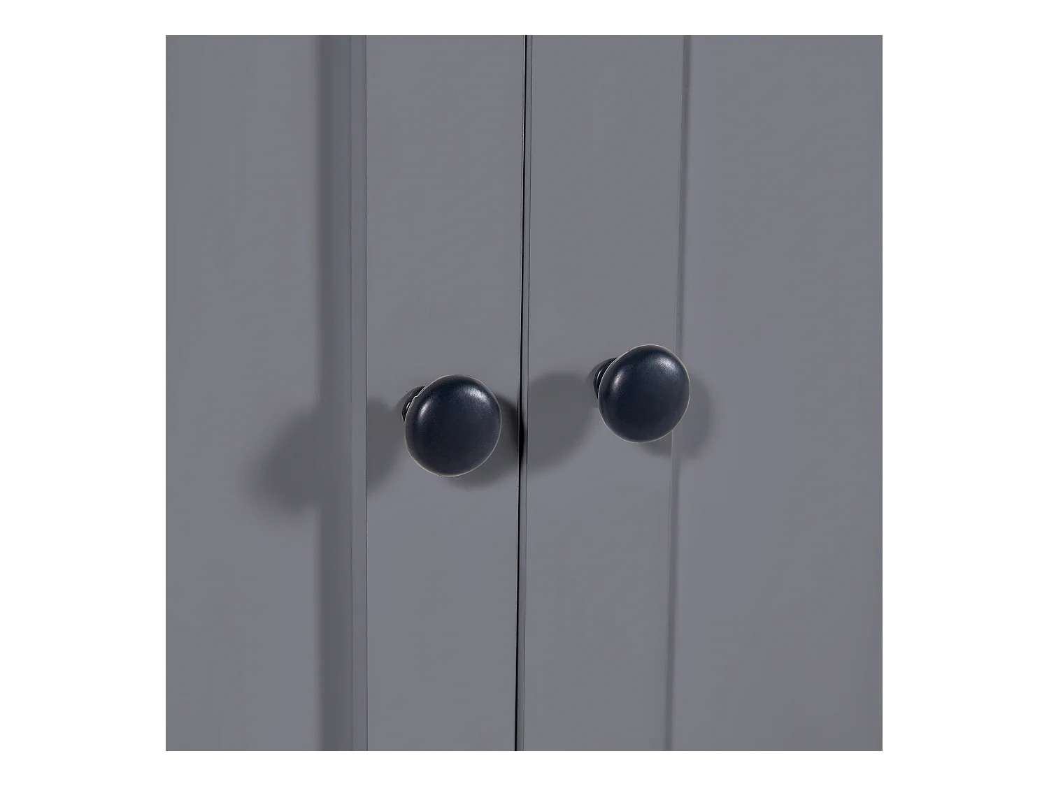 Table de bar 4 portes Îlot de cuisine en bois avec plateau extensible (118-180)x50x94 cm - gris