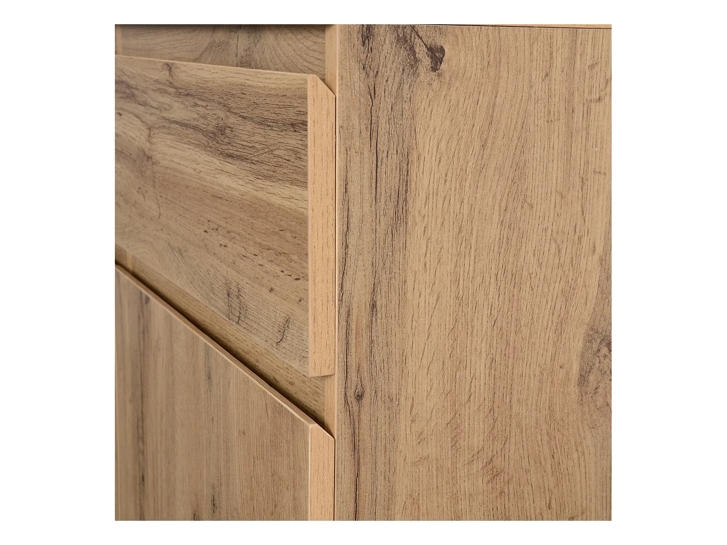 Eetkamerdressoir met 3 deuren en 3 laden - houten opbergmeubel - bruin (135x40x81 cm)