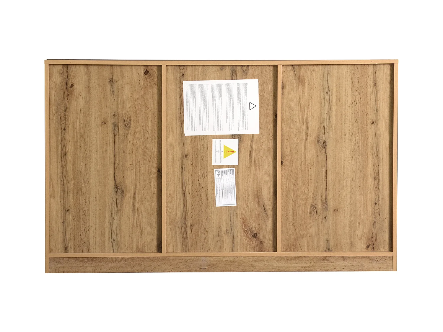 Eetkamerdressoir met 3 deuren en 3 laden - houten opbergmeubel - bruin (135x40x81 cm)