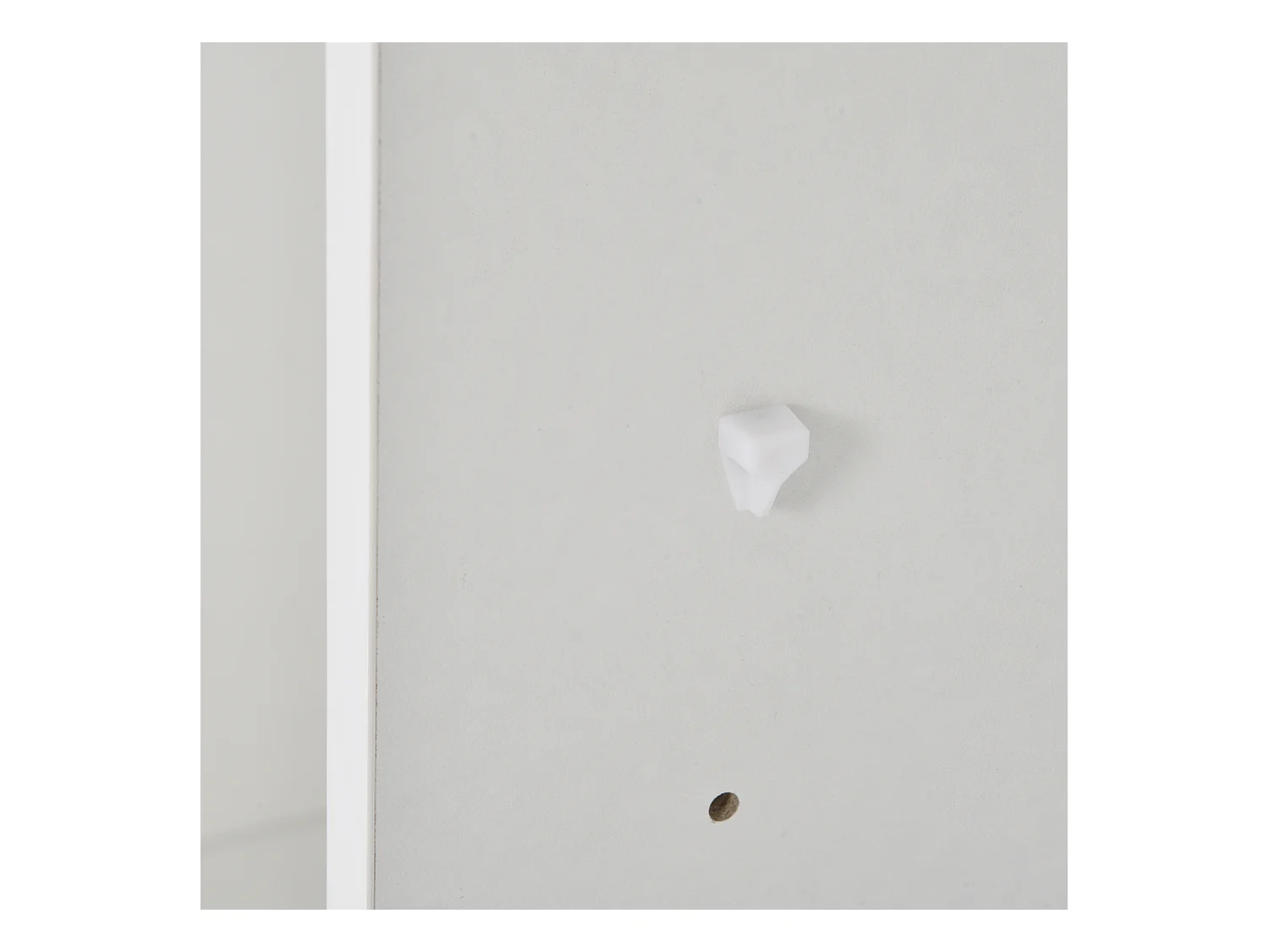 LED eetkamer dressoir met 2 deuren - houten opbergmeubel - wit (108x40x92 cm)