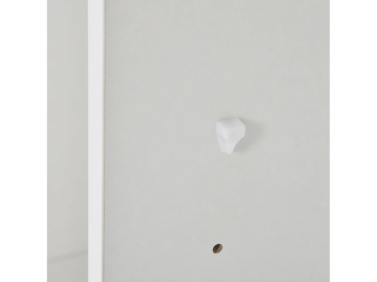 Buffet salle à manger LED 2 portes - meuble de rangement en bois - blanc (108x40x92 cm)