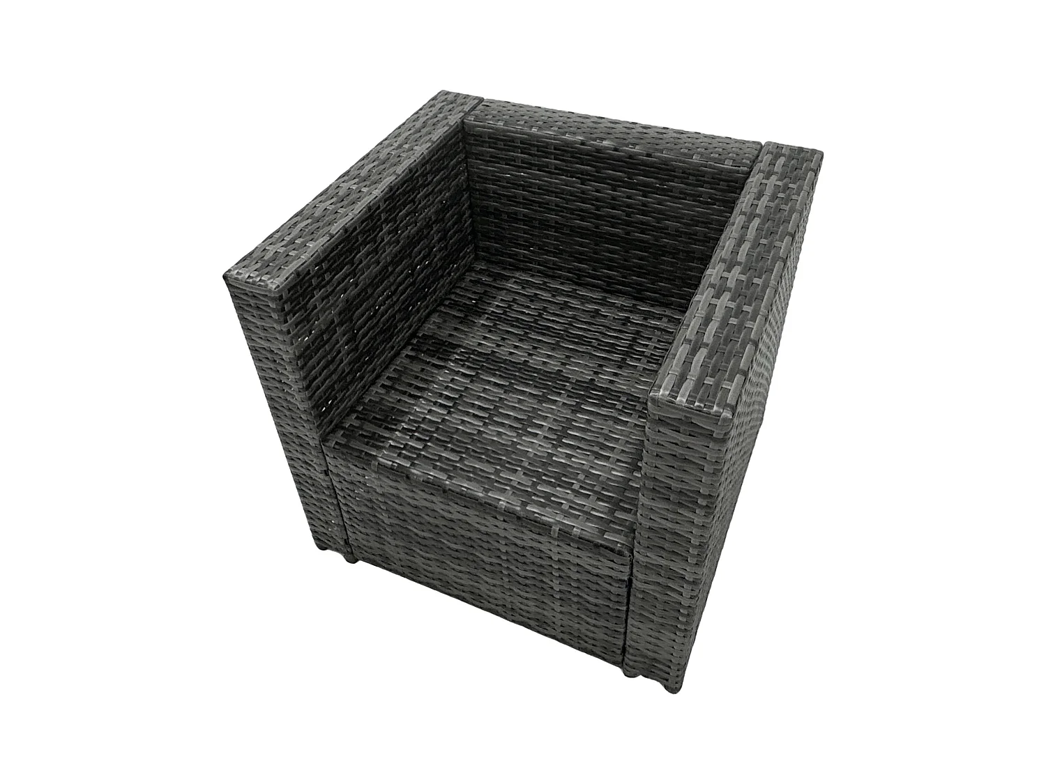 Rattan Gartenmöbel Set 8-Sitzer Garten Sofa Gas Feuertisch Set mit 2 Beistelltisch 2 Großer Hockern