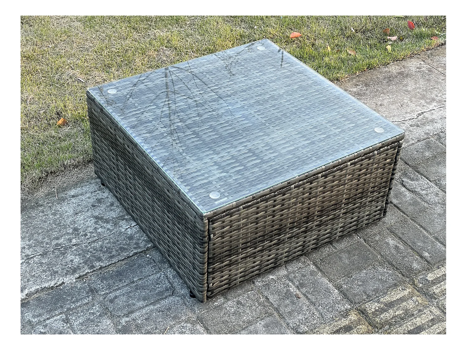 Ensembles de meubles de jardin 5 places Canapés de terrasse avec Chaise inclinable Canapé 3 places 2 Tables d'appoint Gris foncé mixte