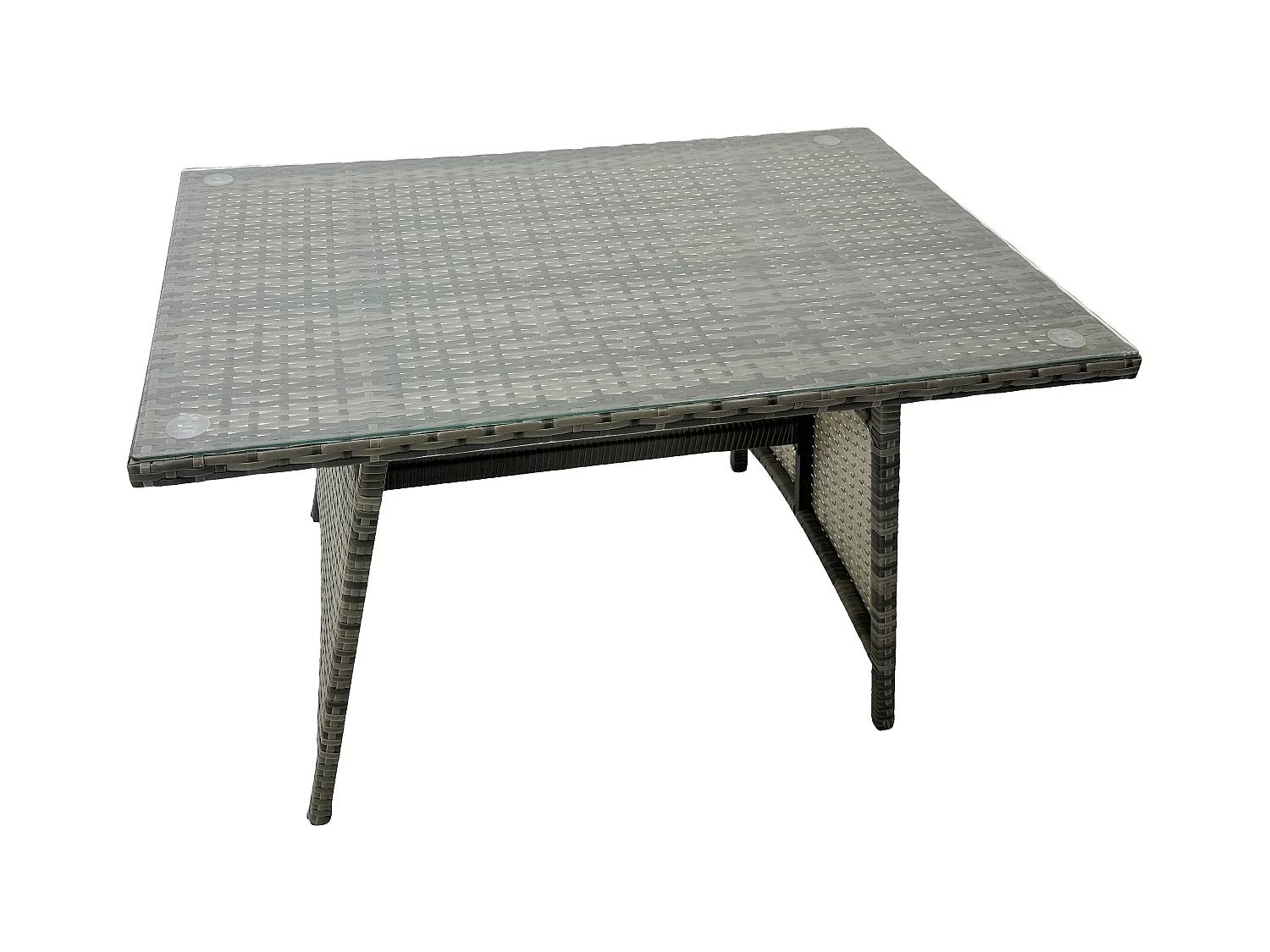 Salon de jardin avec Canapé d'amour Table à manger oblongue