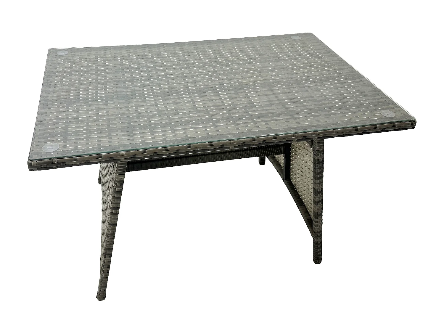 Salon de jardin avec Canapé d'amour Table à manger oblongue