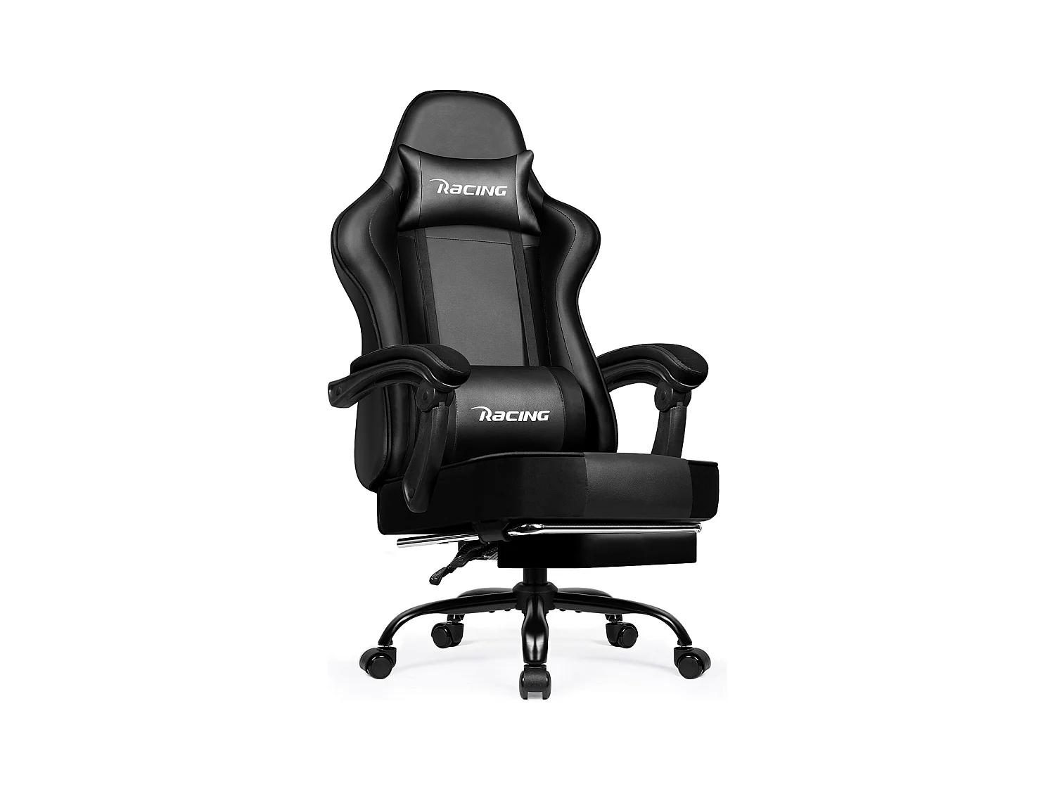 Fauteuil Gamer, Chaise De Bureau, Chaise De Gaming, Gaming Chair Avec Dossier Réglable À 170°, Siege Gaming, noir