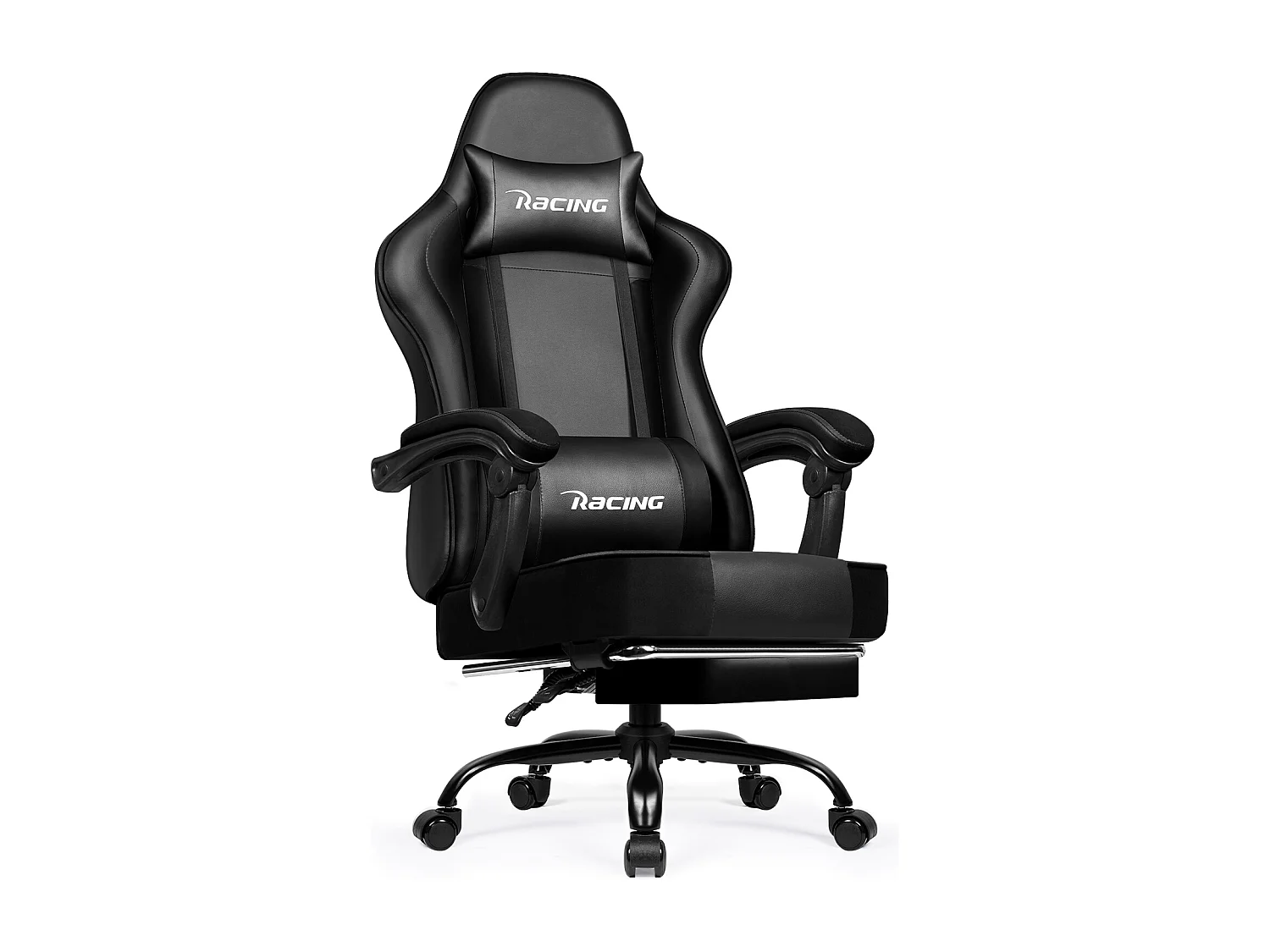Fauteuil Gamer, Chaise De Bureau, Chaise De Gaming, Gaming Chair Avec Dossier Réglable À 170°, Siege Gaming, noir