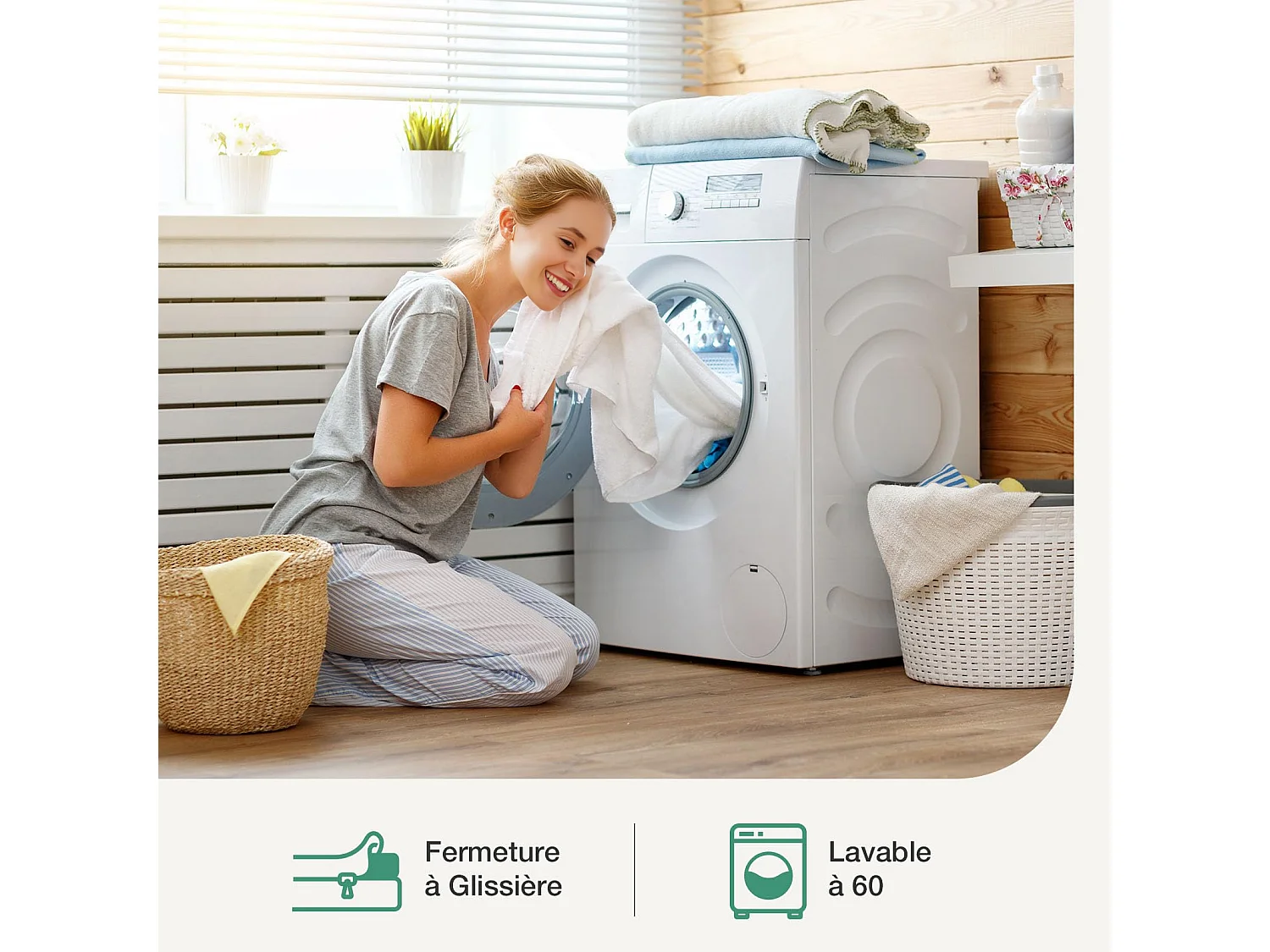 Surmatelas 160x200 cm HavenlyHome, Épaisseur de 6 cm, Mousse à haute résilience, Confort moelleux ou tonique, Ergonomique