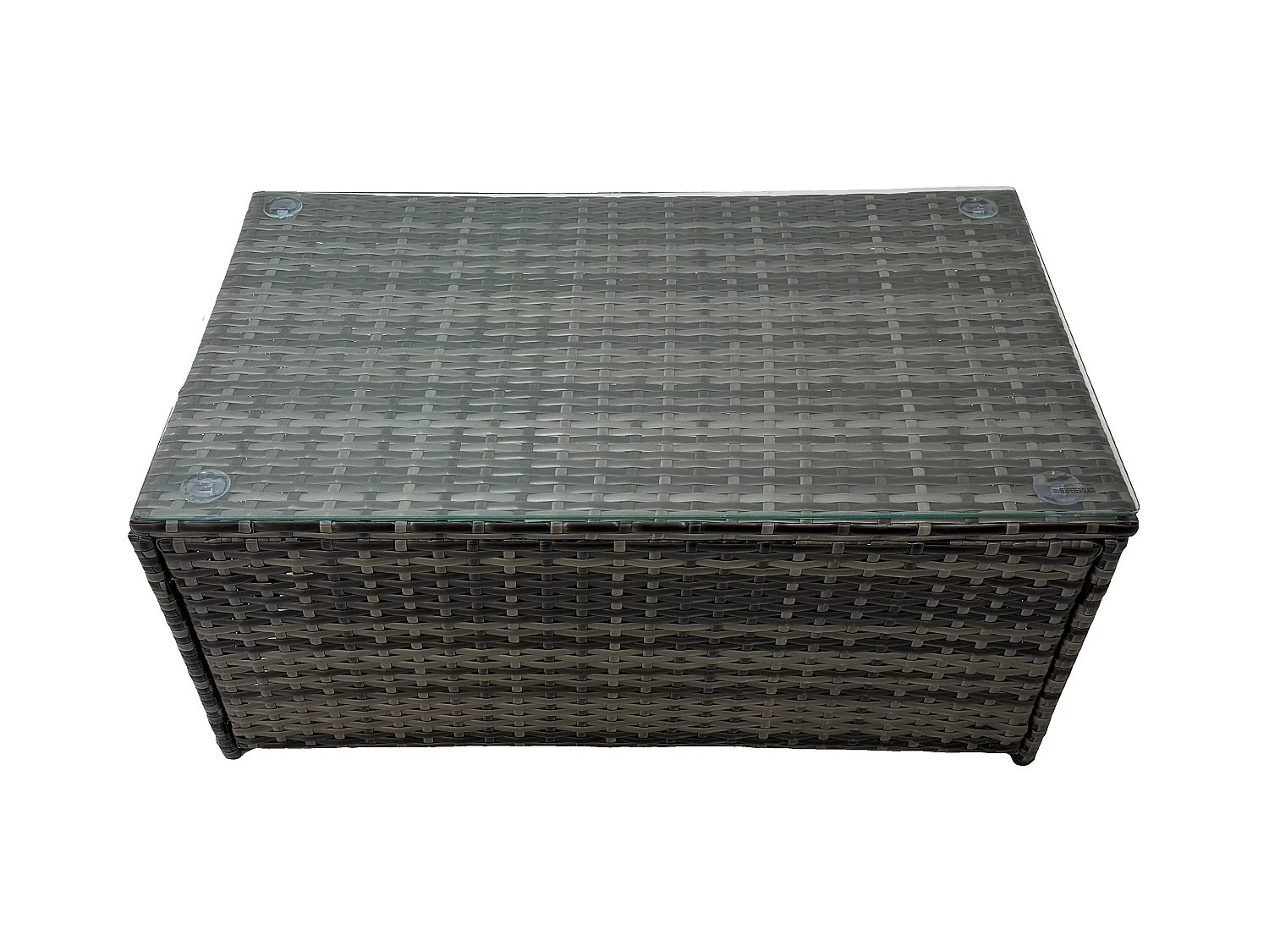 8-Sitzer Polyrattan Gartenmöbel Sets mit 2 Sesseln Couchtisch mit Kissen