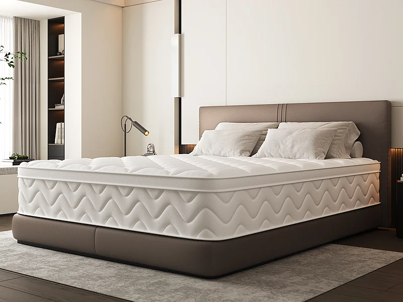 Matelas 90x200 cm ressorts - 26 cm d'épaisseur - 7 zones de confort