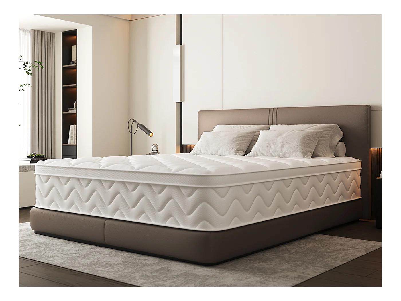 Matelas 90x200 cm ressorts - 26 cm d'épaisseur - 7 zones de confort
