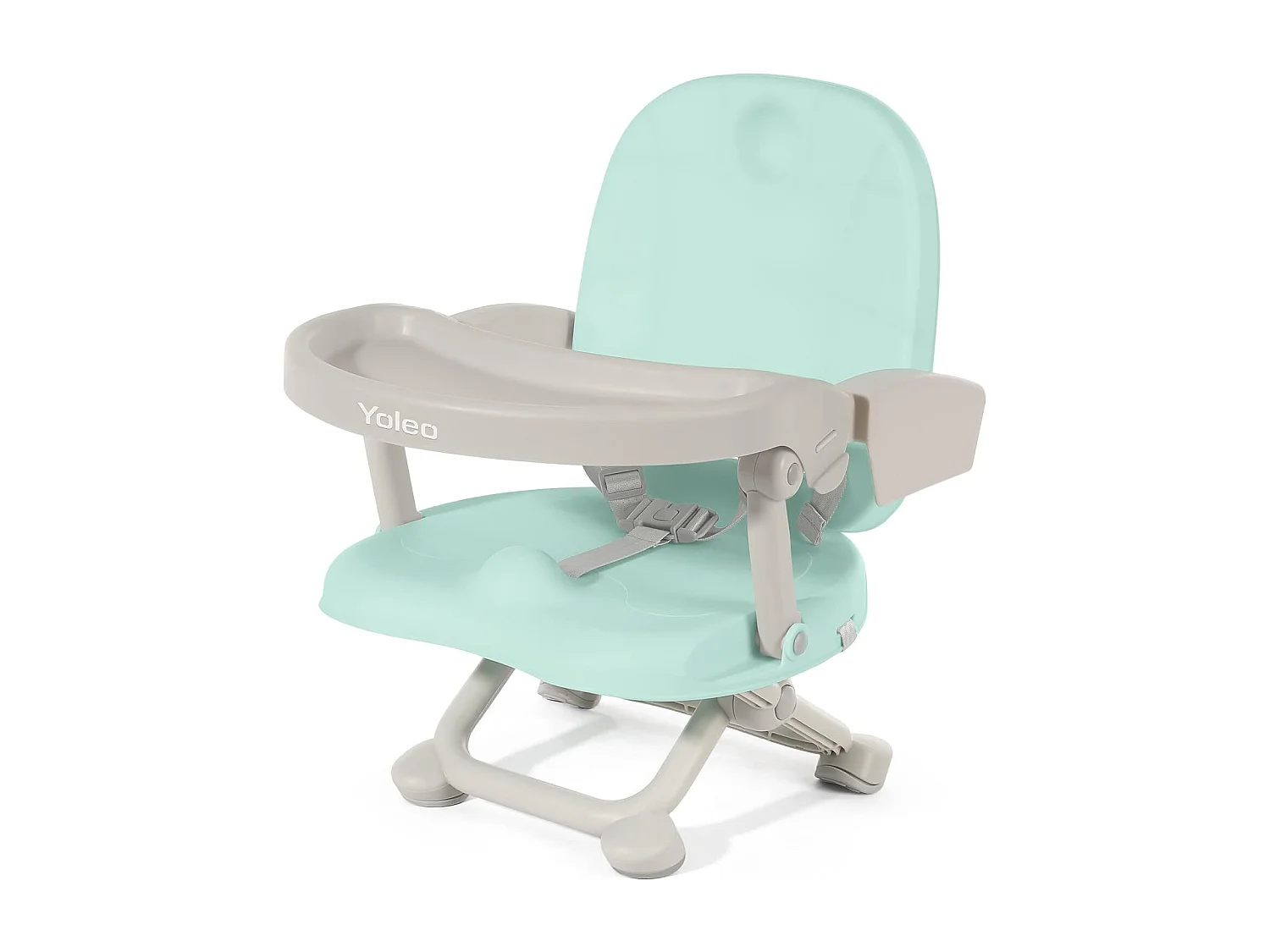 Chaise haute portable YOLEO pour bébé, Siège rehausseur avec ceinture de sécurité et plateau amovible, Convient aux enfants de 6 à 36 mois