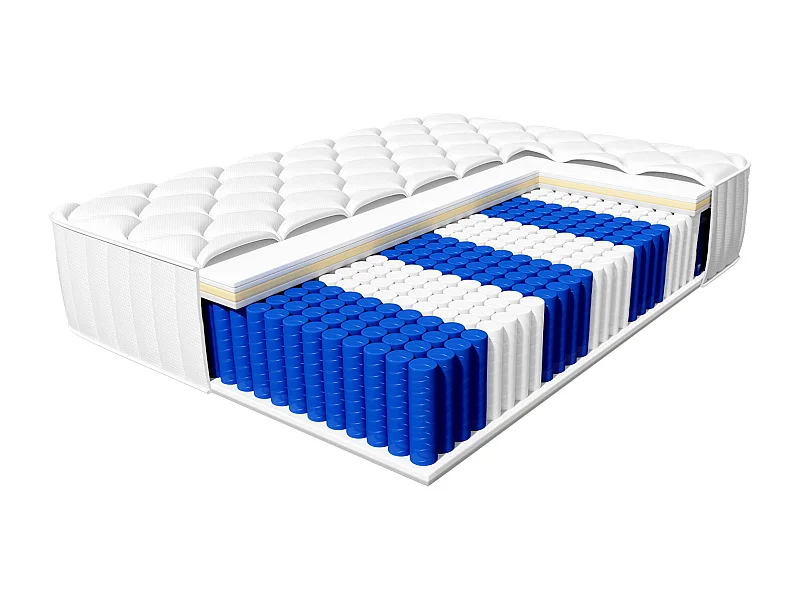 Matelas 90x200 cm à ressorts ensachés avec mémoire de forme,multiples tailles– Épaisseur 25 cm