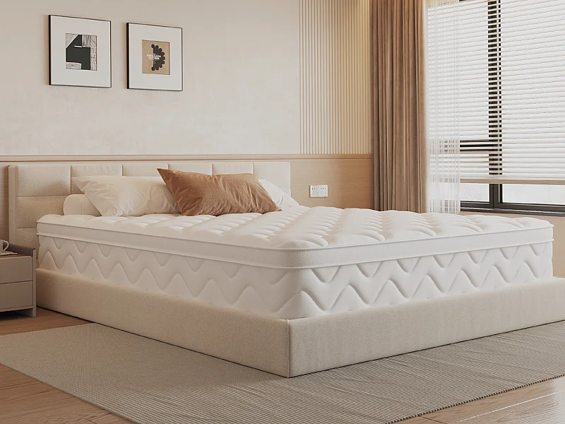 Matelas 90x190 cm  ressorts - 26 cm d'épaisseur - 7 zones de confort