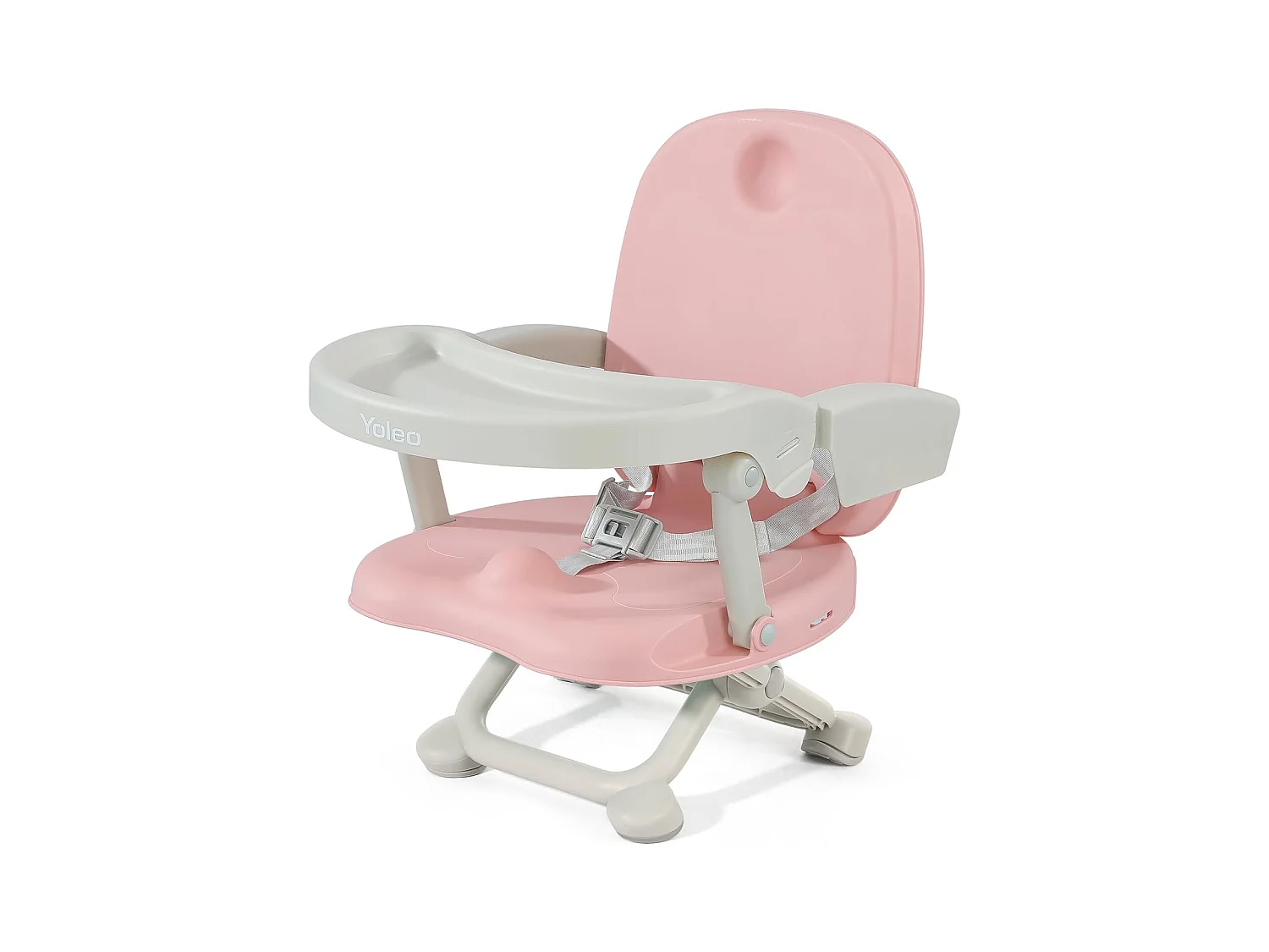Chaise haute portable YOLEO pour bébé, Siège rehausseur avec ceinture de sécurité et plateau amovible, Convient aux enfants de 6 à 36 mois