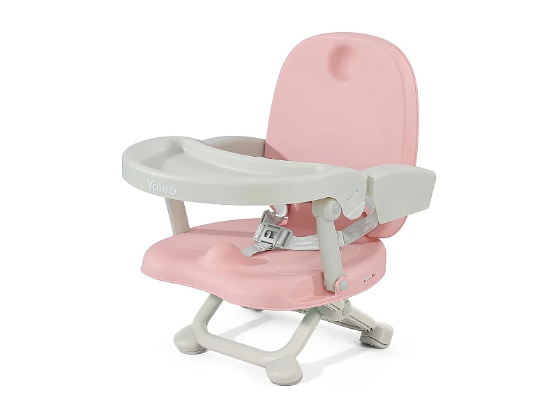 Chaise haute portable YOLEO pour bébé, Siège rehausseur avec ceinture de sécurité et plateau amovible, Convient aux enfants de 6 à 36 mois