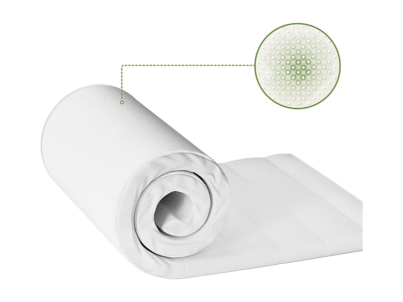 Matelas 90 x 200 cm et mémoire de forme ép.3.5cm