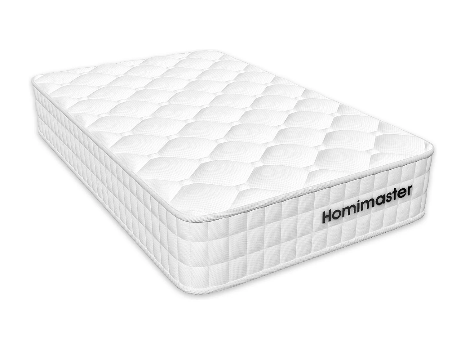 Matelas ressorts 90x190x22cm, multiples tailles, ergonomique 7 zones, avec housse, mousse mémoire, anti-acariens et antibactérien