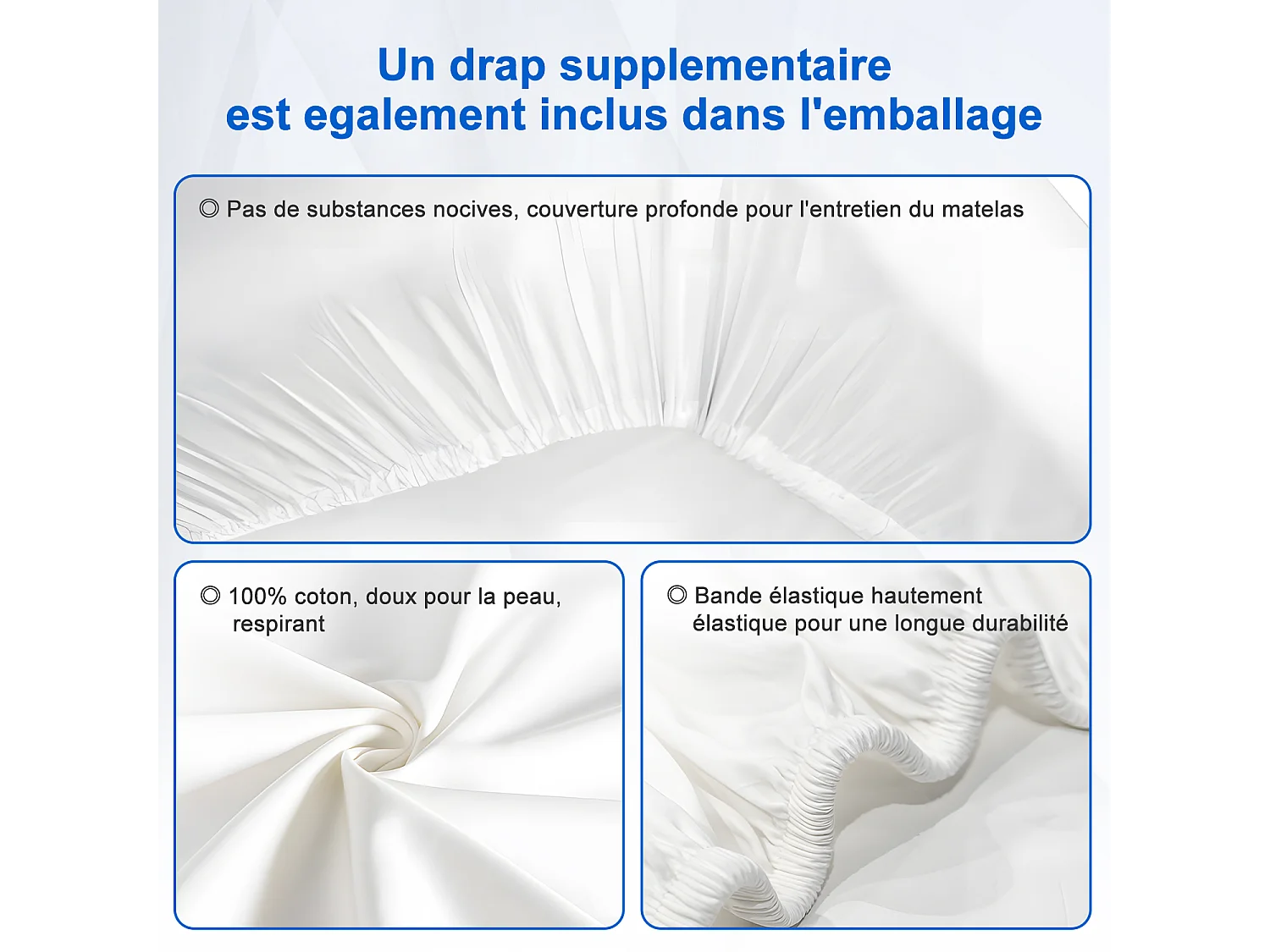 Matelas 140 x 200,Matelas Ressorts Ensachés Épaisseur 22cm,Conception Ergonomique 7 Zones,Matelas Anti-Allergique avec Housse Lavable