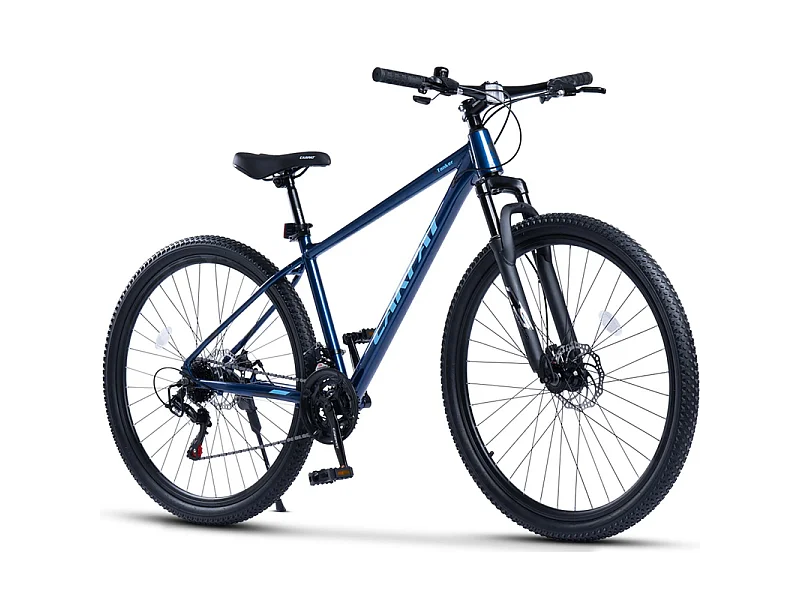 29-Zoll-Aluminium-Mountainbike, 21 Gänge, mechanische Scheibenbremsen, max. Belastung 120 kg, vormontiert, für Erwachsene mit einer Körpergröße von 175–190 cm