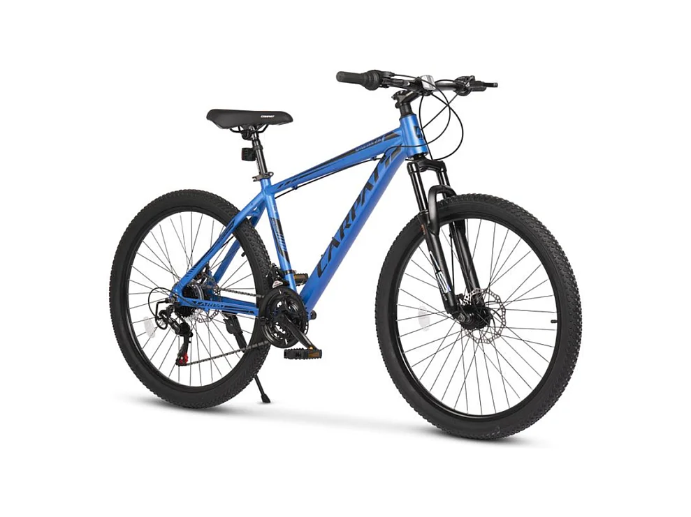 VTT semi-rigide 26 pouces, fourche suspendue, 21 vitesses, passage de câbles intégré, tige de selle réglable, 85% vormontiert