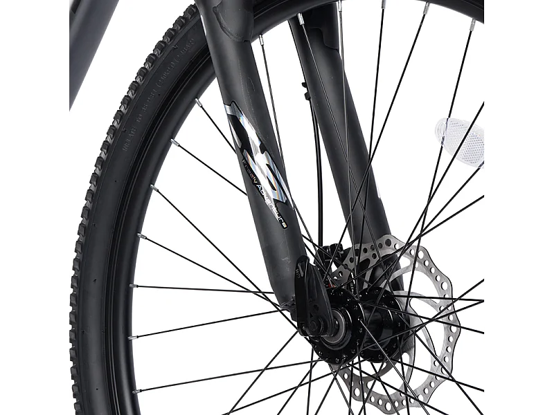 Mountainbike, 29-Zoll-Aluminiumrahmen, 21 Gänge, mechanische Scheibenbremsen, max. 120 kg, vormontiert, für Erwachsene mit einer Körpergröße von 175–190 cm