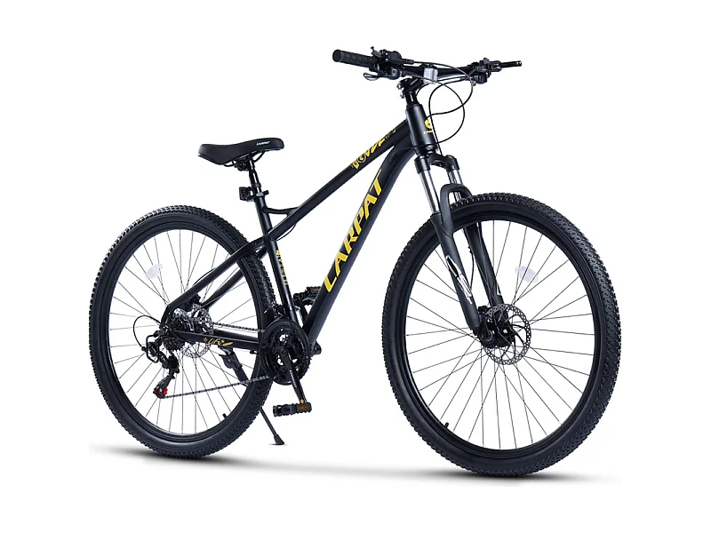 Bicicleta de montanha, roda 29, 21 velocidades, suspensão dianteira, travões de disco hidráulicos, 85% pré-montada, para adultos de 175 a 190 cm.