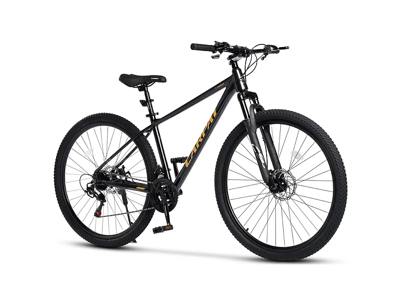 29-Zoll-Aluminium-Mountainbike, 21 Gänge, mechanische Scheibenbremsen, max. Belastung 120 kg, vormontiert, für Erwachsene mit einer Körpergröße von 175–190 cm