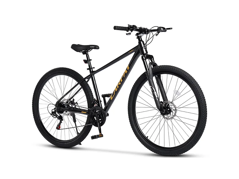 29-Zoll-Aluminium-Mountainbike, 21 Gänge, mechanische Scheibenbremsen, max. Belastung 120 kg, vormontiert, für Erwachsene mit einer Körpergröße von 175–190 cm
