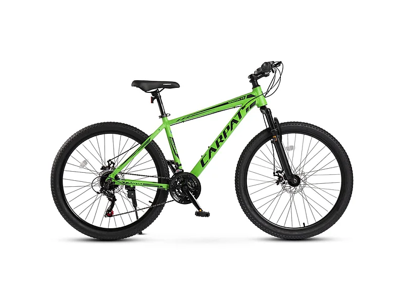 Vélo Tout Terrain VTT semi-rigide 26 pouces, fourche suspendue, 21 vitesses, passage de câbles intégré, tige de selle réglable, 85% vormontiert