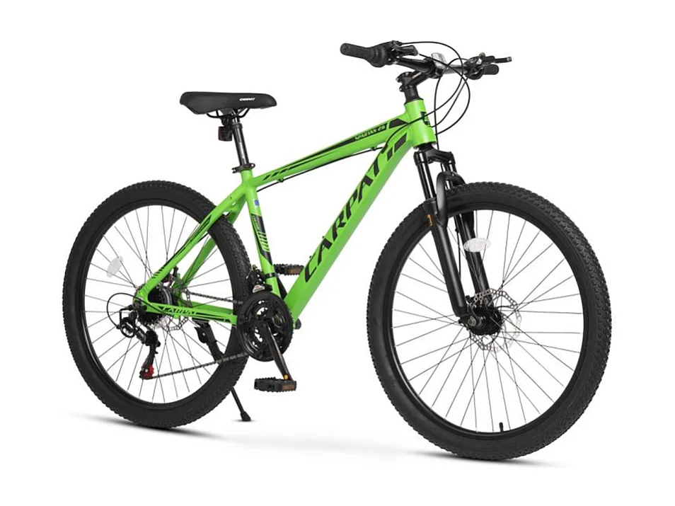 26-Zoll-Hardtail-Mountainbike, Federgabel, 21 Gänge, integrierte Kabelführung, verstellbare Sattelstütze, 85% vormontiert