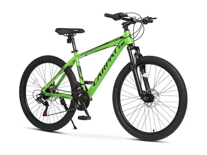 26-Zoll-Hardtail-Mountainbike, Federgabel, 21 Gänge, integrierte Kabelführung, verstellbare Sattelstütze, 85% vormontiert