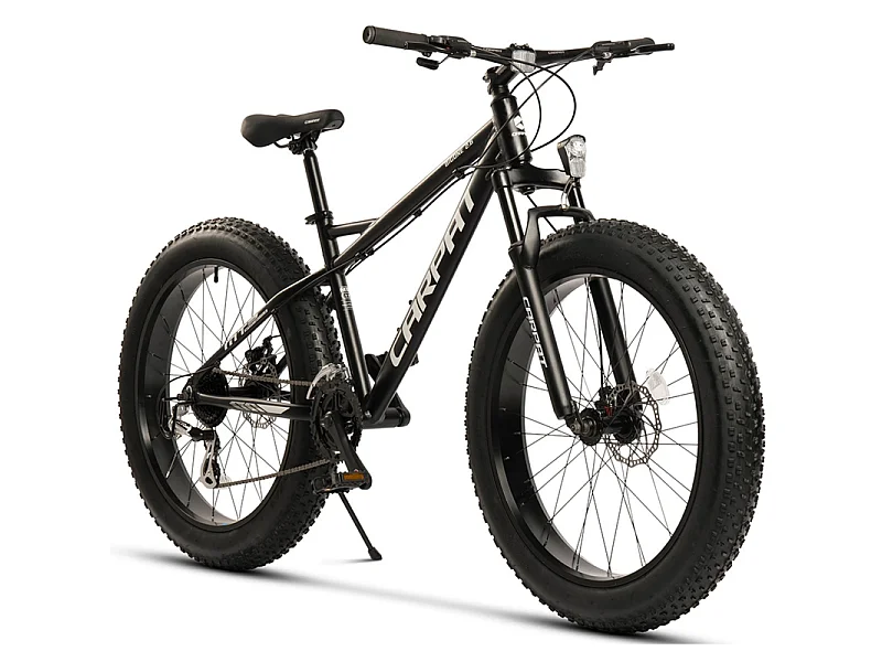 Vélo Tout Terrain 26 pouces - 8 vitesses - Suspension Avant 80 mm - avec avant/arrière LED - Pour les adultes 150–195cm