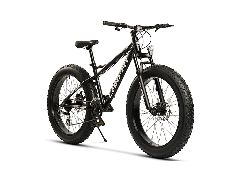 Vélo Tout Terrain 26 pouces - 8 vitesses - Suspension Avant 80 mm - avec avant/arrière LED - Pour les adultes 150–195cm