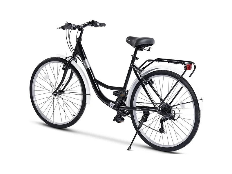 Vélo Tout Terrain VTT 26 pouces - 8 vitesses - Suspension Avant 80 mm - avec avant/arrière LED - Pour les adultes 150–195cm