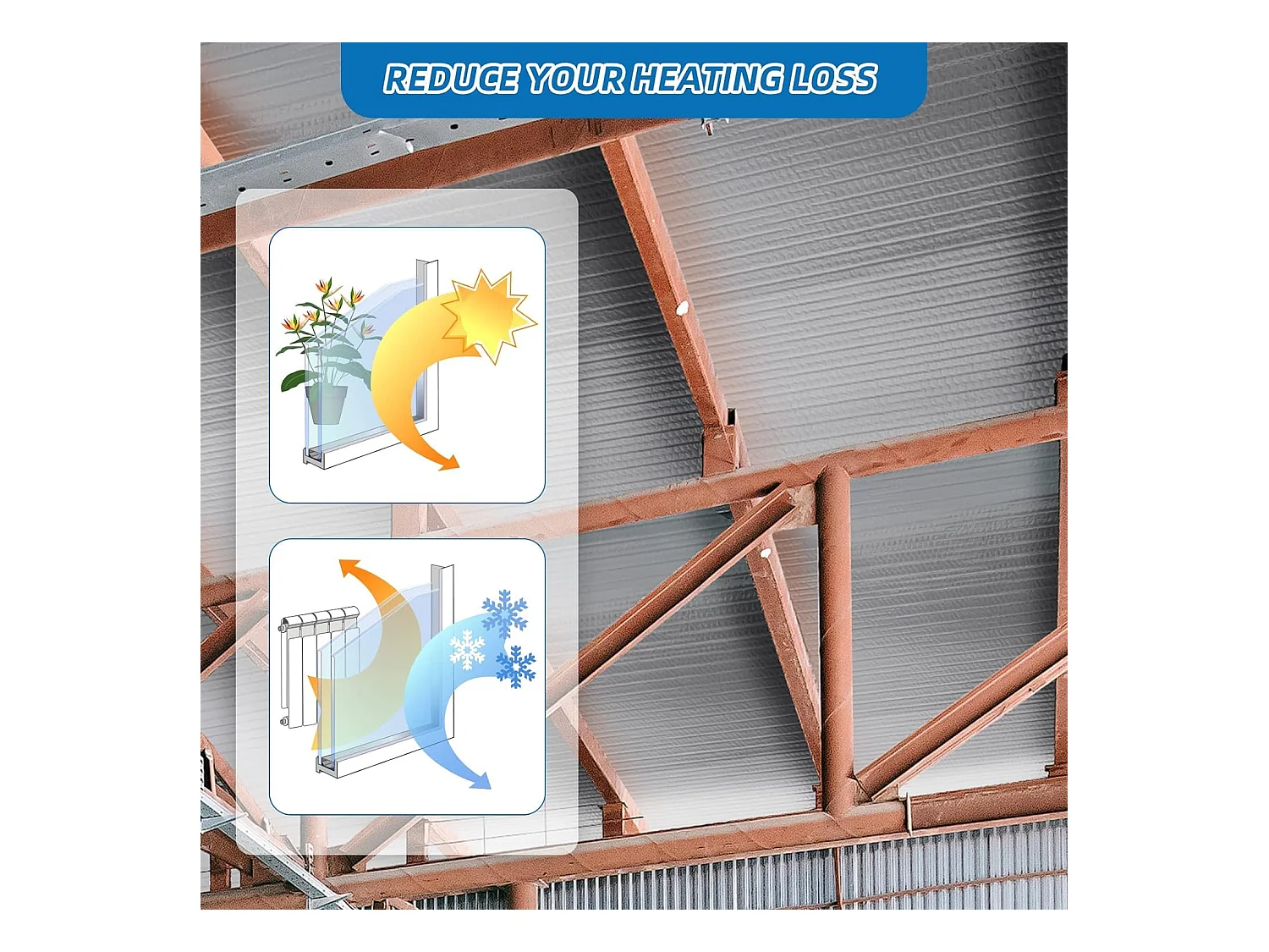 Thermische isolatie 1x30m, 4mm dubbelzijdige gealuminiseerde folie, resistent, warmtereflecterend, beschermt tegen de kou, ideaal voor ramen, auto's en radiatoren