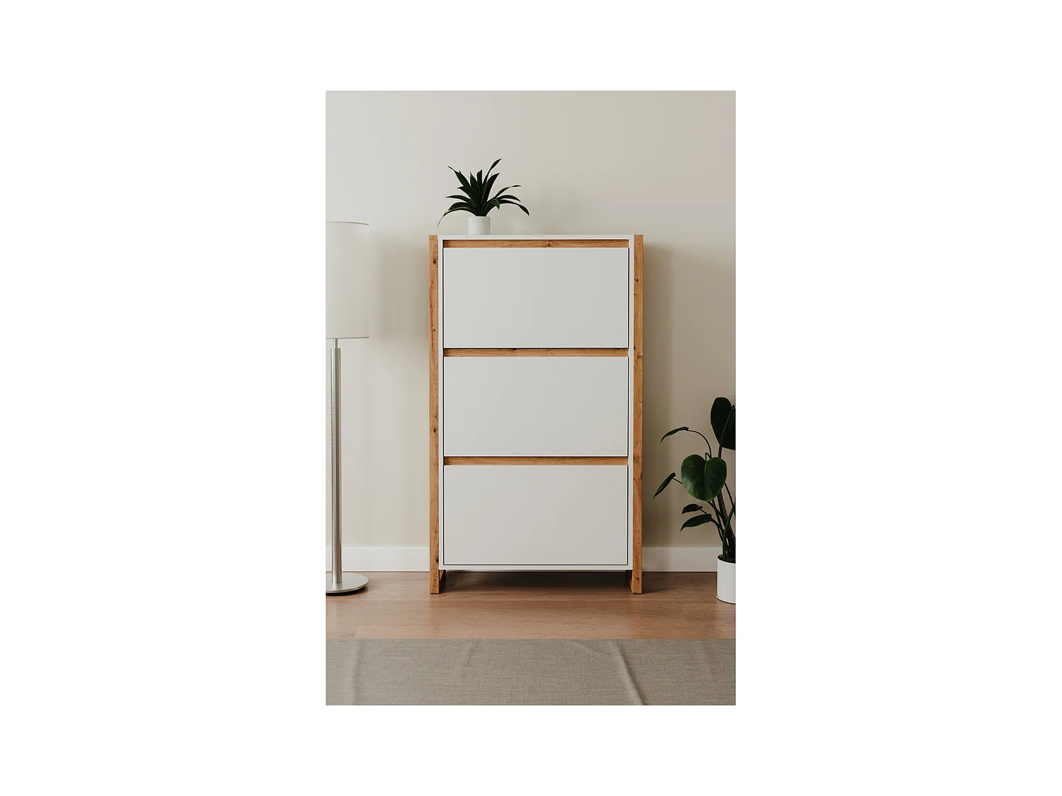 Schuhschrank mit 3 Klappen L70 cm - DENVER