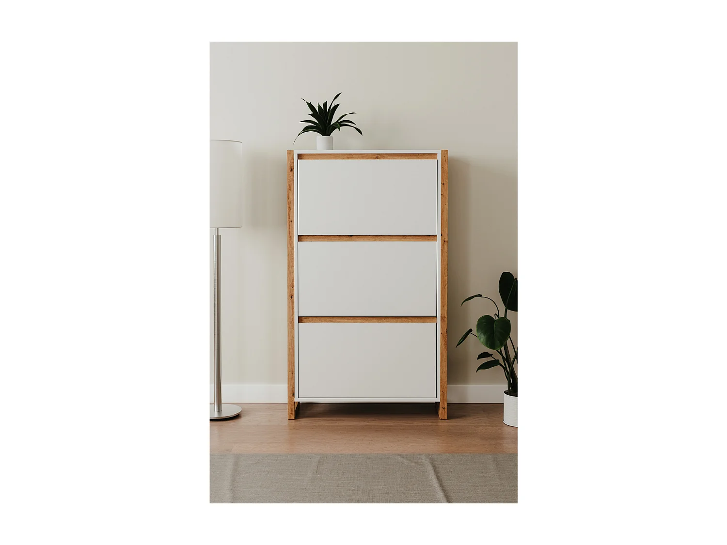 Meuble à Chaussures 3 Abattants L70 cm - DENVER