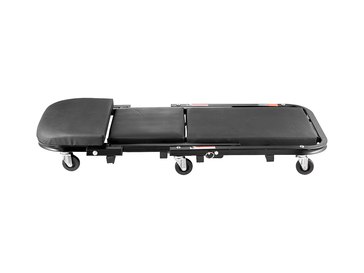 Tabouret de Garage Pliable de 102cm, Chariot de Visite SucceBuy, Capacité de Charge de 204kg, Équipé de Six Roulettes Pivotantes à 360° de 6.1 cm