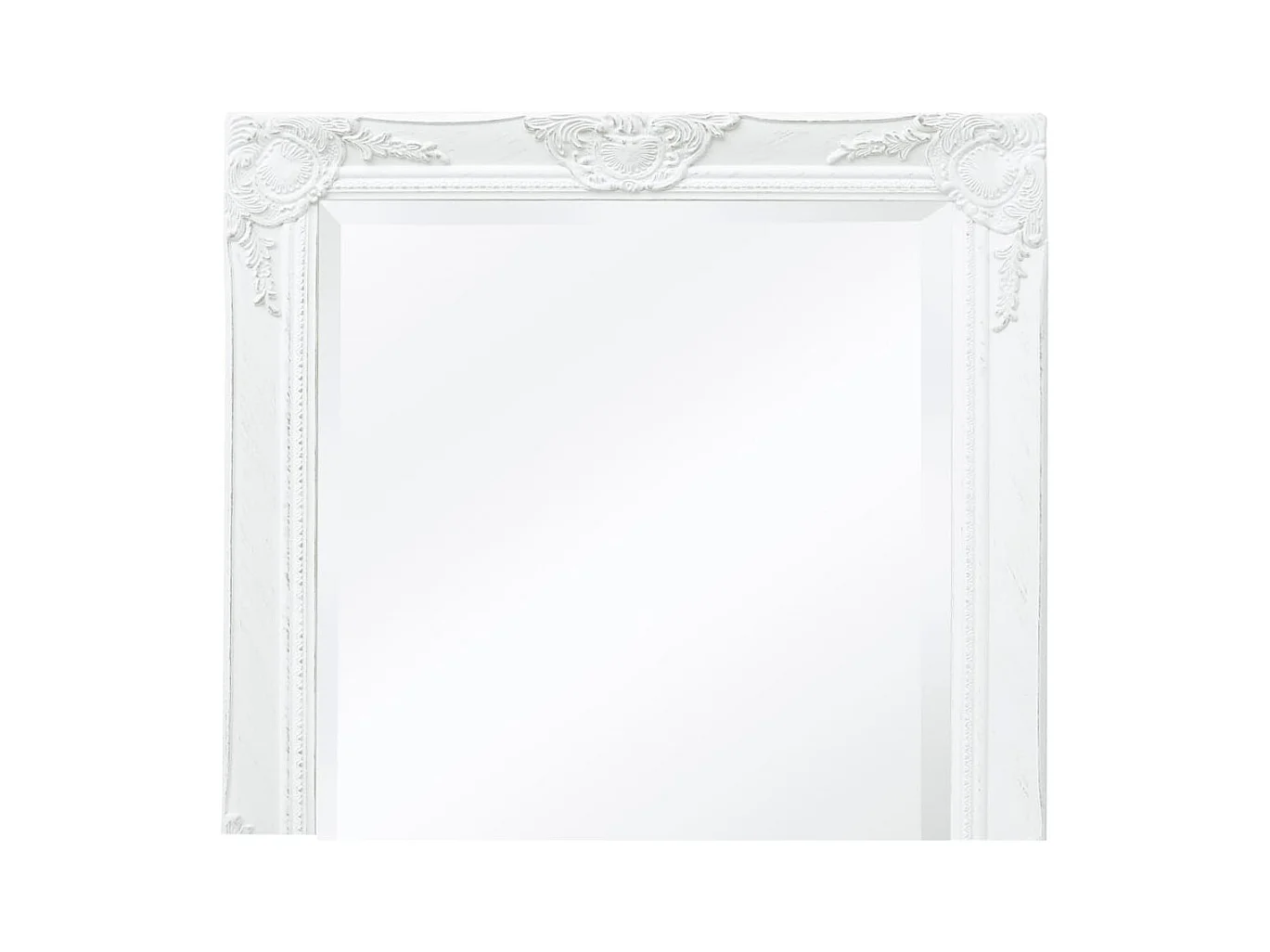 Espelho de Parede Barroco Branco 100x50 cm para Decoração Elegante
