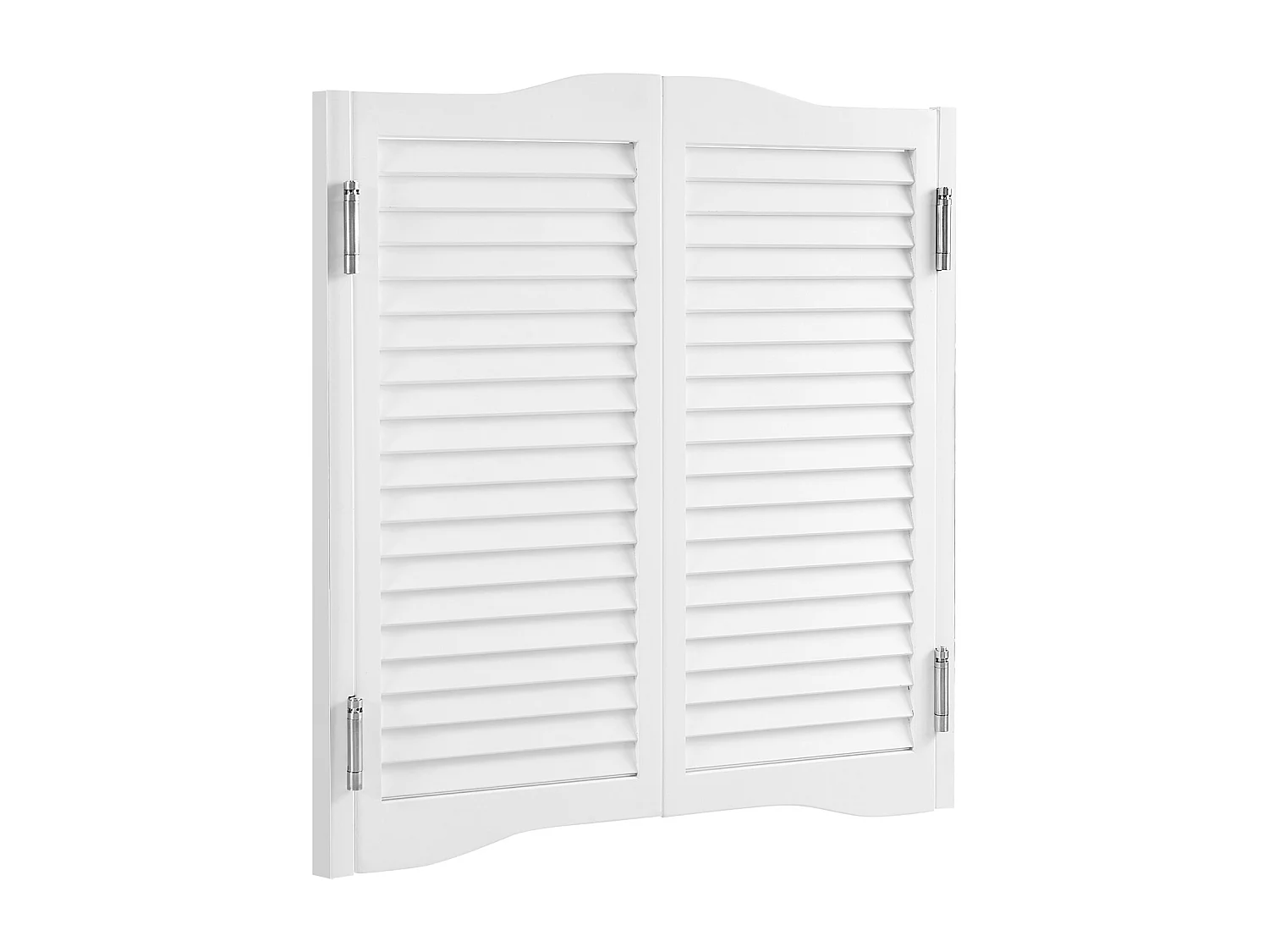 Puerta Batiente Doble SucceBuy, 90 x 2,8 x 90 cm, de Pino, con Bisagras, Herrajes, Fácil de Instalar, Color Blanco