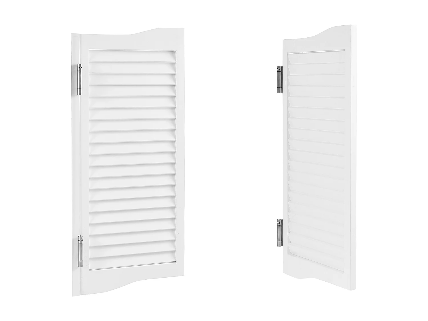 Puerta Batiente Doble SucceBuy, 90 x 2,8 x 90 cm, de Pino, con Bisagras, Herrajes, Fácil de Instalar, Color Blanco