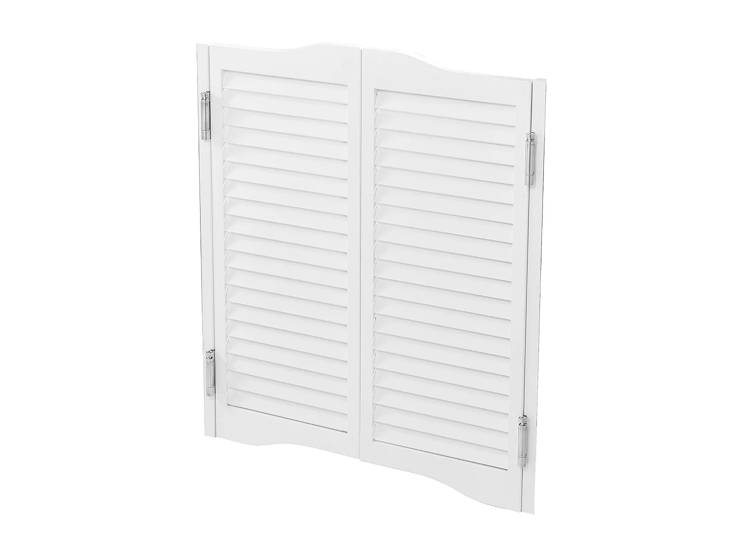 Puerta Batiente Doble SucceBuy, 90 x 2,8 x 90 cm, de Pino, con Bisagras, Herrajes, Fácil de Instalar, Color Blanco