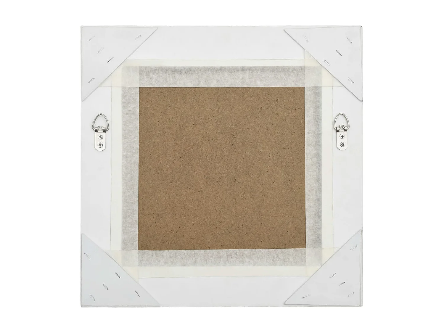 Espelho de Parede Barroco Branco 40x40 cm para Decoração Elegante