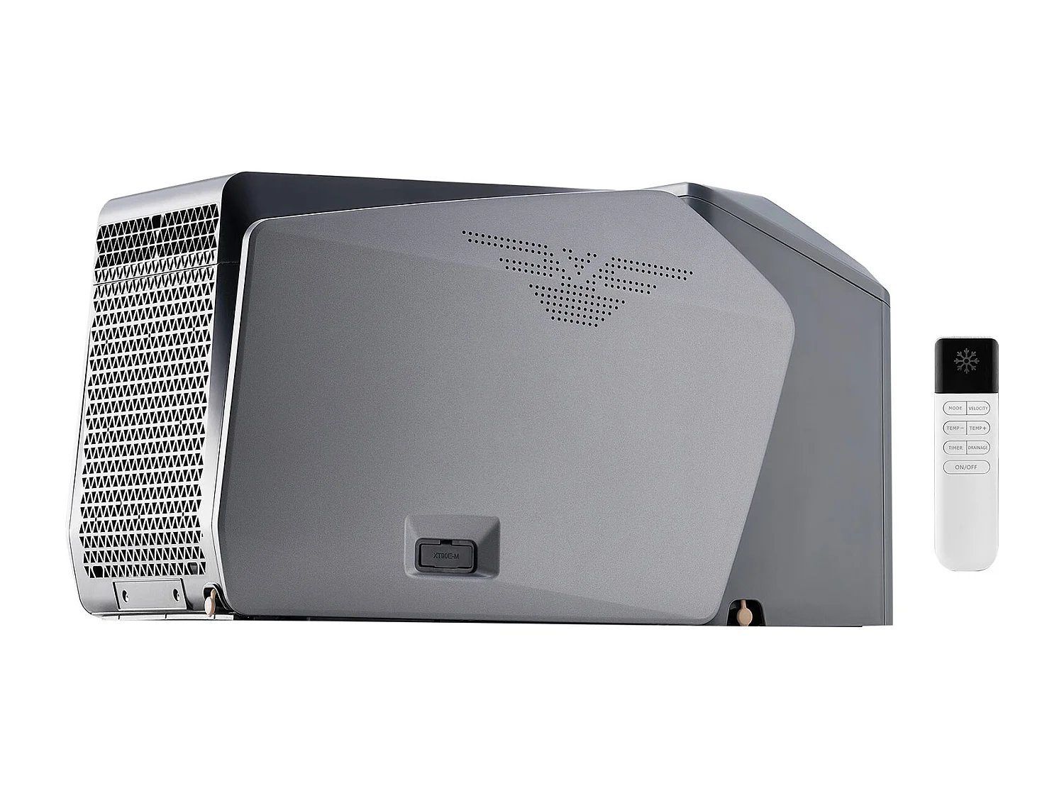 Climatiseur Portable SucceBuy, Refroidisseur d'Aair à 3 Vitesses, avec Minuterie 24 h, Réglable de 16-32 ℃, pour Camping en Tente Extérieure, Gris