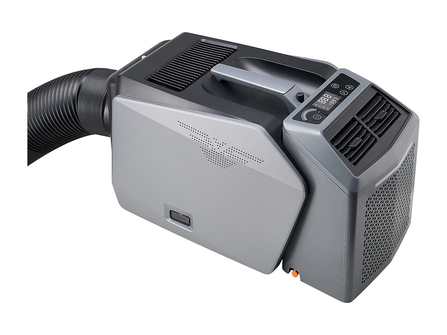 Climatiseur Portable SucceBuy, Refroidisseur d'Aair à 3 Vitesses, avec Minuterie 24 h, Réglable de 16-32 ℃, pour Camping en Tente Extérieure, Gris