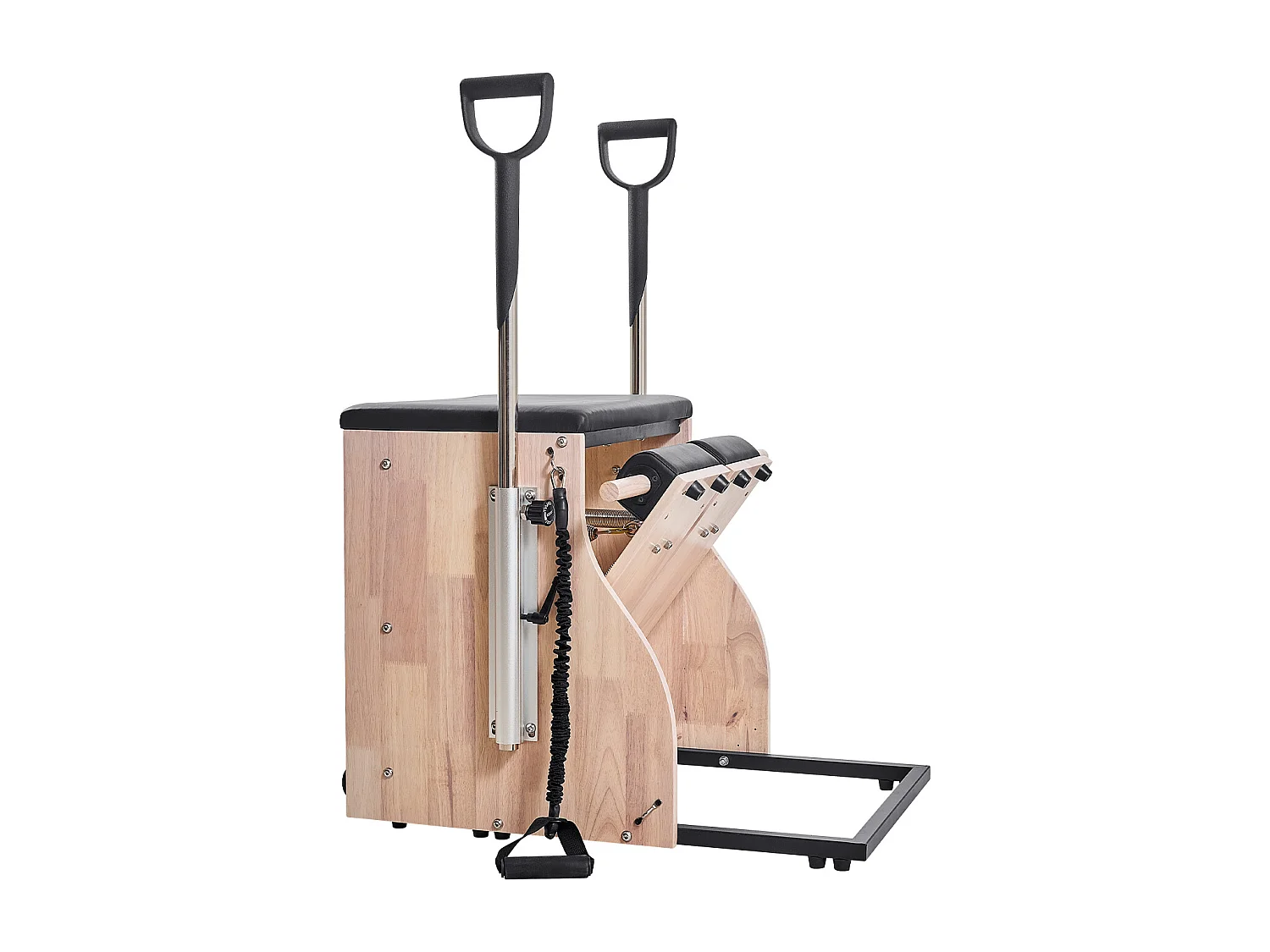 Chaise de Pilates SucceBuy, à Pédales Séparées avec Poignées, Équipement d'Entraînement de Pilates Réglable, pour Gym Domicile